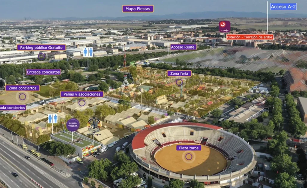 Los vecinos de Torrejón de Ardoz se rebelan contra el alcalde por los festivales trasladados de IFEMA 2 Mapa del recinto ferial de Torrejón de Ardoz