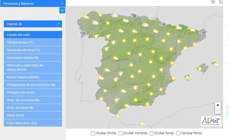La AEMET advierte de un cambio de tendencia en el tiempo