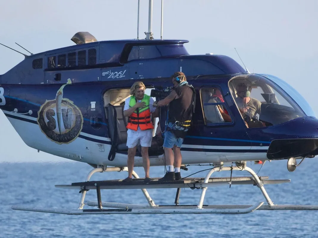 El segundo salto en helicóptero de Terelu Campos