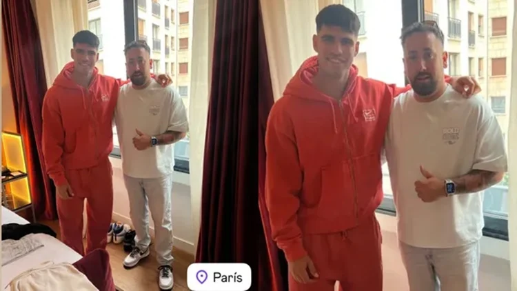 Carlos Alcaraz look peluquero Fuente: Carlos Alcaraz