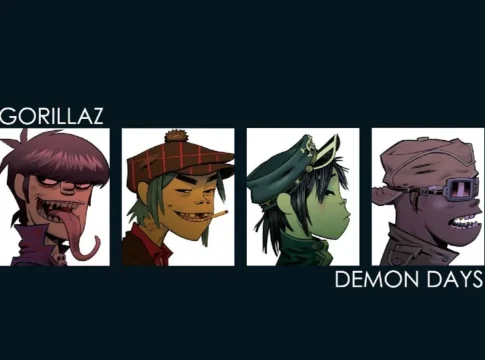 Imagen Promocional para el lanzamiento de Demon Days de Gorillaz Imagen Promocional para el lanzamiento de Demon Days de Gorillaz