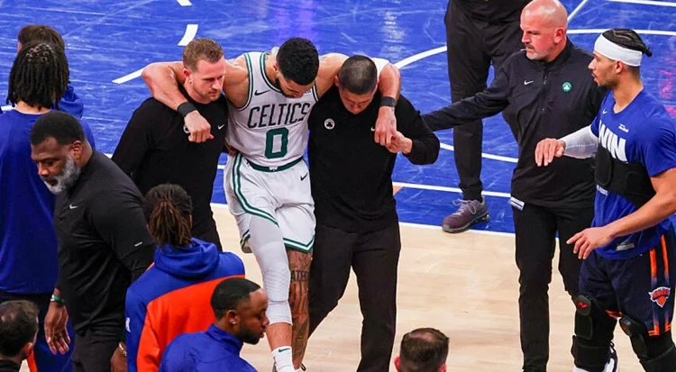 Lesión Jayson Tatum Fuente: Boston Globe