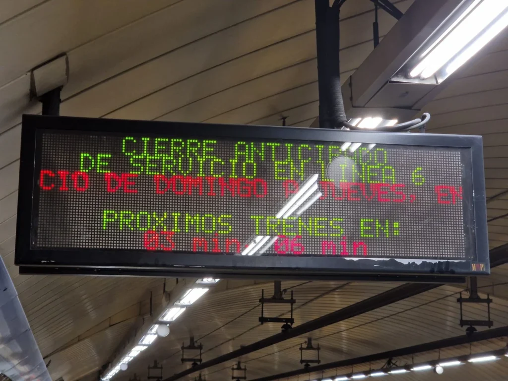 metro madrid linea 6 cierre anticipado