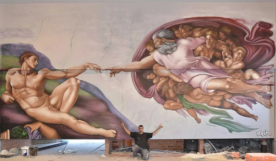 Decoración de murales pintados a mano en Barcelona 1 murales pintados