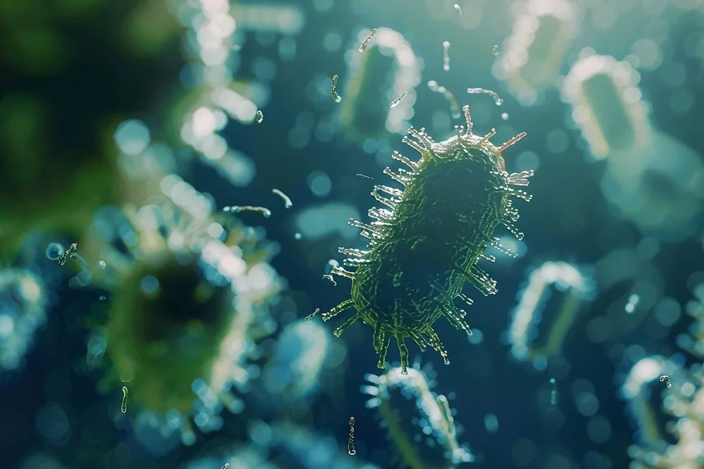 BACTERIAS SOBRE ELECTRODOS CONDUCTORES