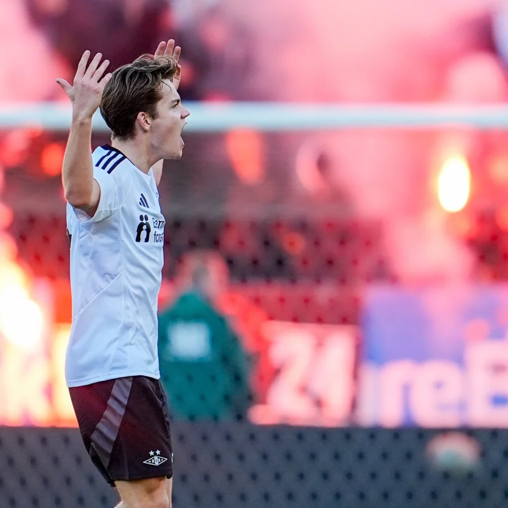 Sverre Nypan, décimo refuerzo del Manchester City de Pep Guardiola en 2025. Fuente: X (@RBKfotball)