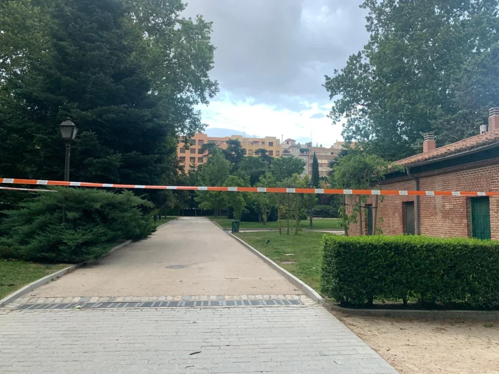 Cierre del parque El Retiro de Madrid