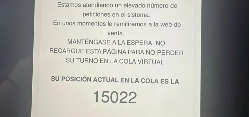 Problemas con las invitaciones del concierto de Melendi