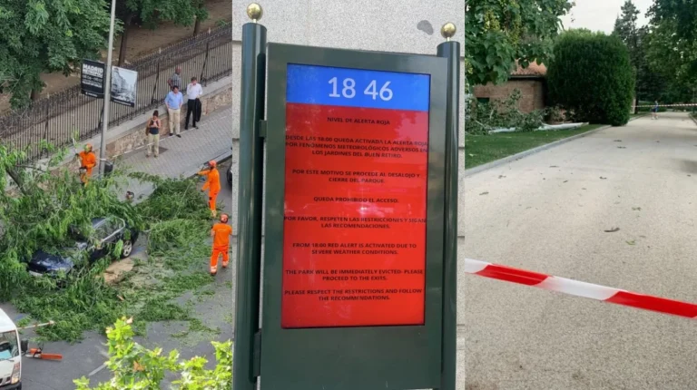 Los madrileños no entienden los cierres de El Retiro por calor: «Quieren que gastemos en bares para no morirnos»