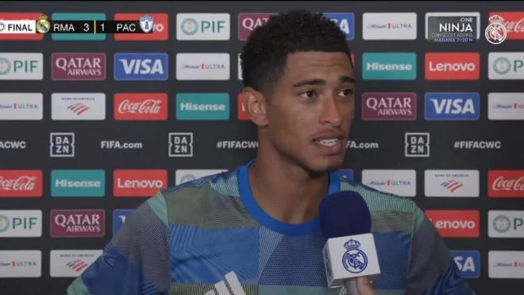 Jude Bellingham hombro Mundial Fuente: Real Madrid TV