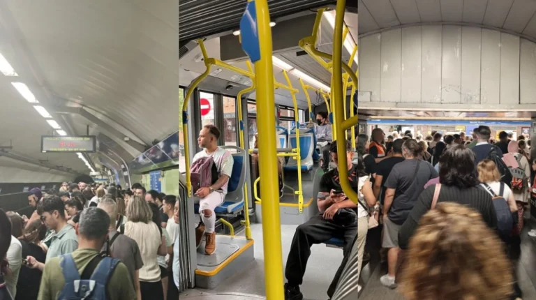 «Pocos accidentes ocurren»: Peligrosas aglomeraciones en el Metro de Madrid y estudiantes jugándose la PAU por la línea 6