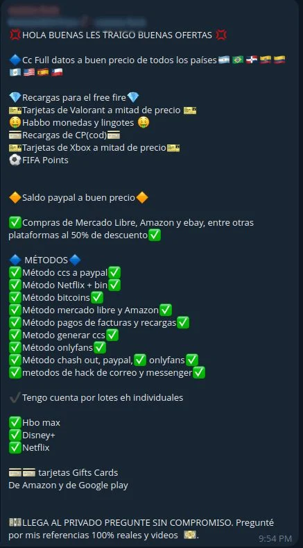 telegram ciberataques generacion Z