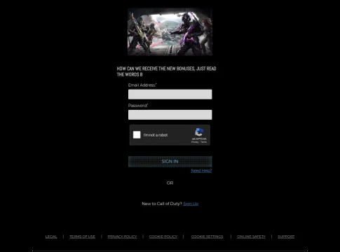 web falsa call of duty Web falsa de Call of Duty