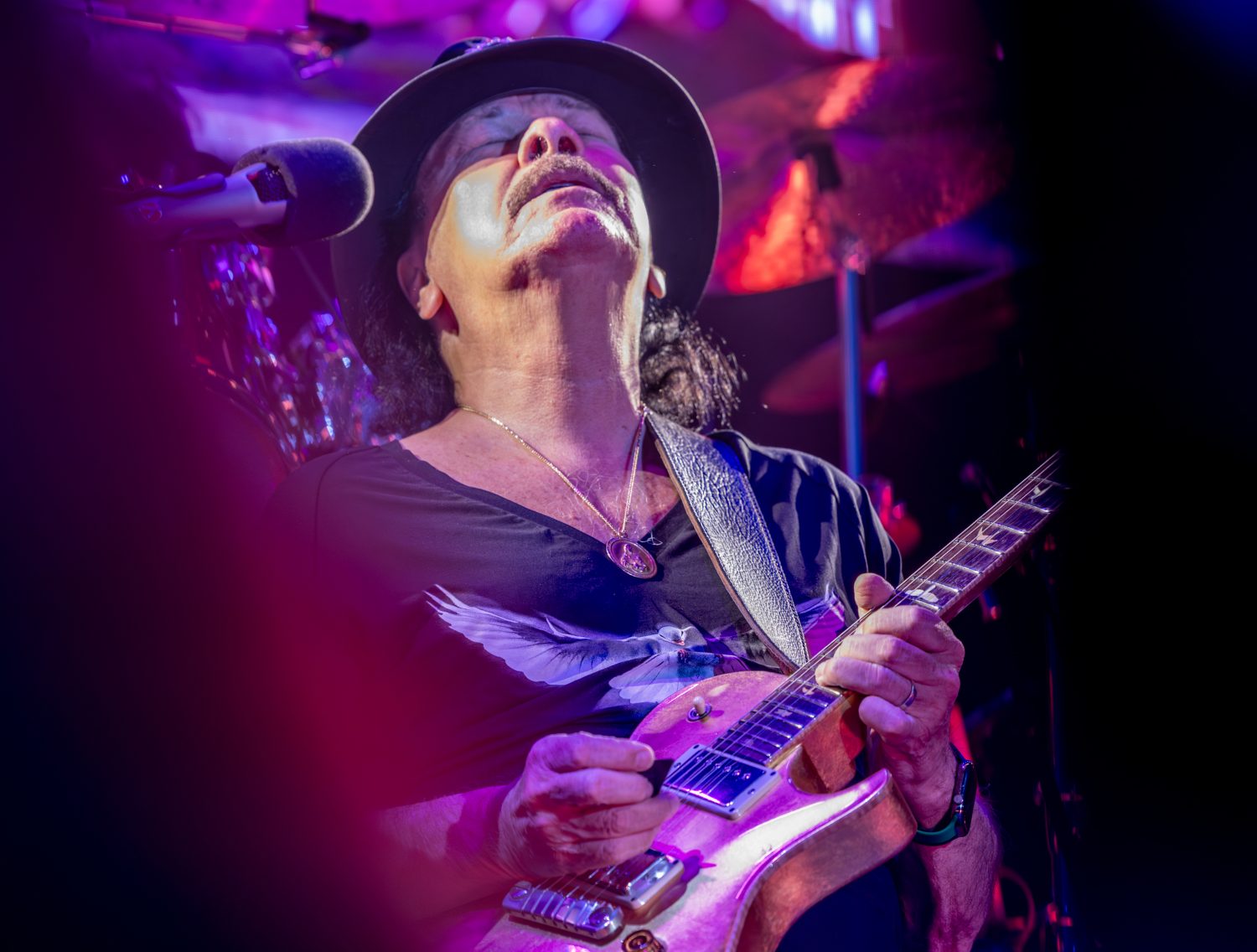 Carlos Santana en Noches del Botánico. Fuente: Agencias