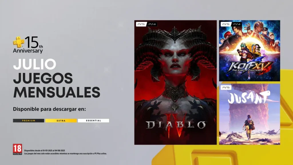 juegos mensuales julio PS Plus