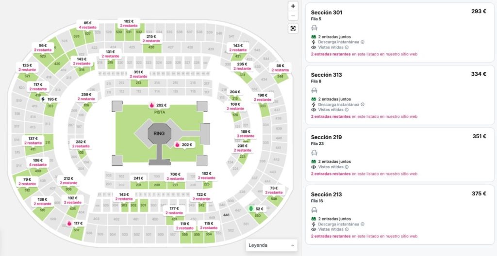 Precios de las entradas de La Velada del Año 5 en la reventa