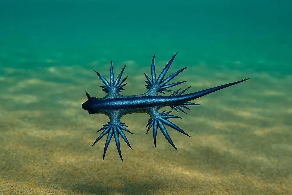 LOS DRAGONES AZULES SON INUSUALES EN EL MEDITERRÁNEO