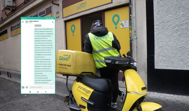 Los repartidores de Glovo dejan de entregar los pedidos en la puerta de casa y culpan a la empresa de delivery