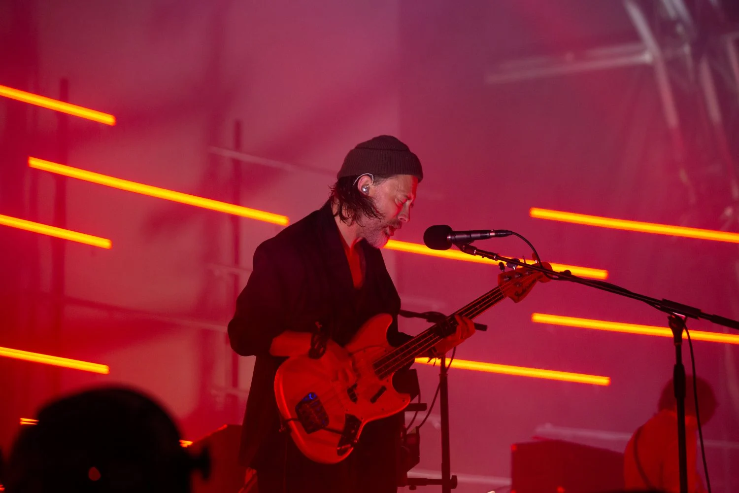 Thom Yorke, de Radiohead presentandose con The Smile en 2022. Fuente: Agencias Thom Yorke, de Radiohead presentandose con The Smile en 2022. Fuente: Agencias