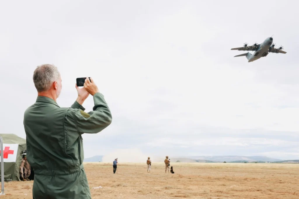 Felipe VI disfruta de un plan privado en Jaén