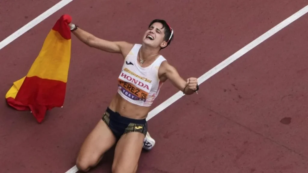María Pérez, reina del atletismo español: campeona mundial en Tokio Fuente: LaPresse