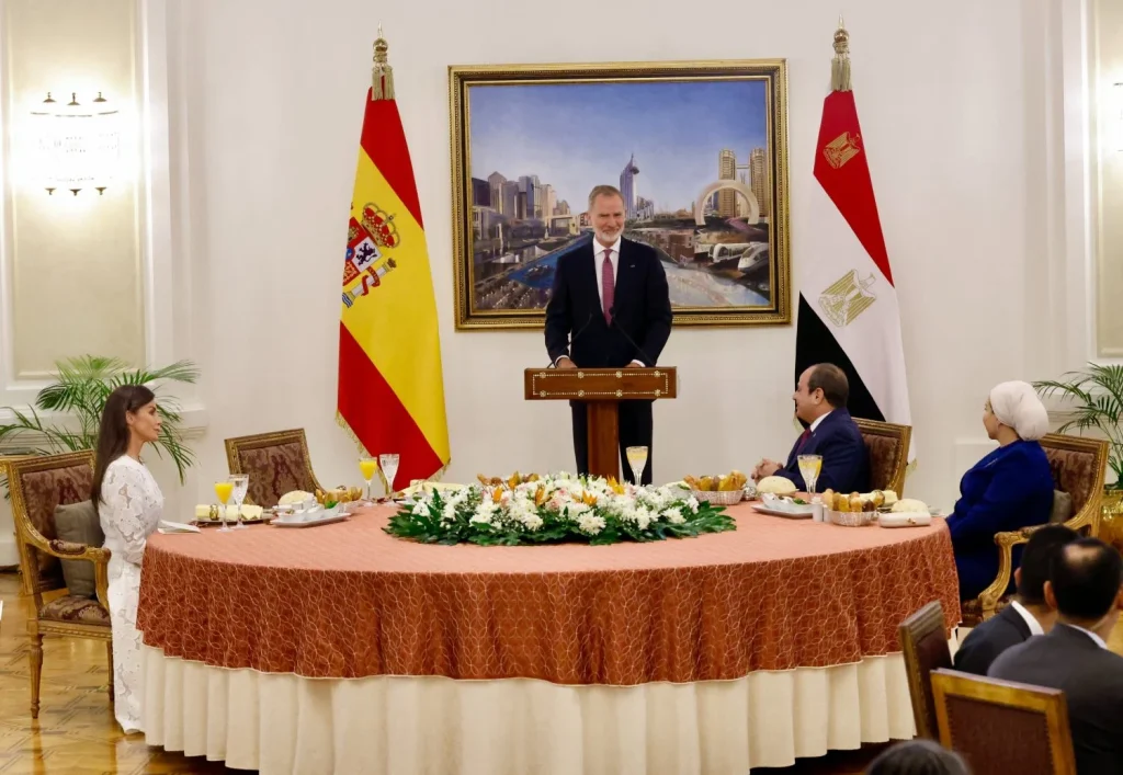 Viaje de Estado a Egipto con un discurso de Felipe VI