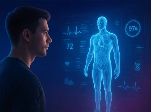 ¿Quieres saber cómo estarás de salud en 2045? La inteligencia artificial lo hace posible Inteligencia artificial predice salud futura con holograma