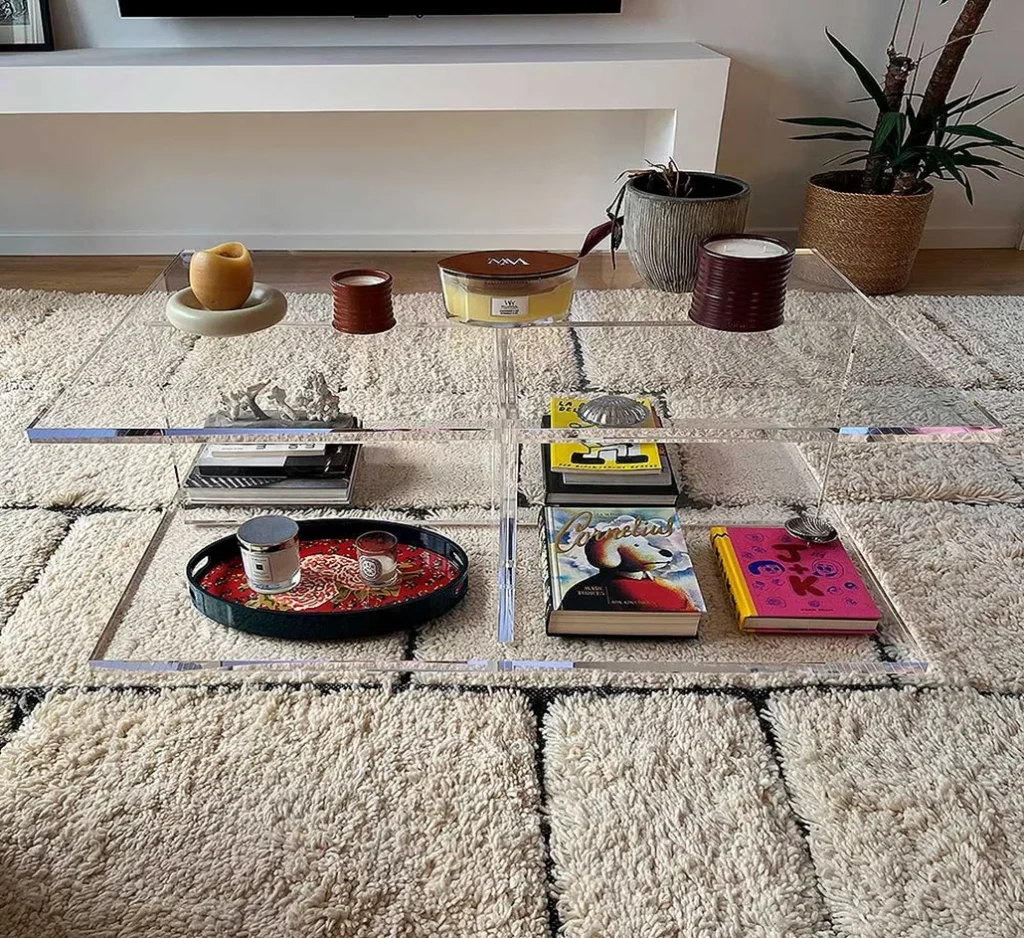 mesa de metacrilato