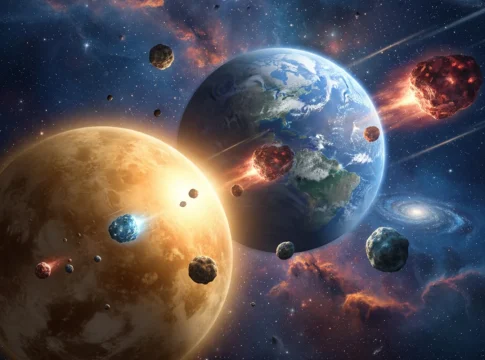 La NASA identifica un enjambre peligroso de asteroides cercano a Venus que podría impactar la Tierra NASA asteroides peligrosos cerca de Venus iluminados