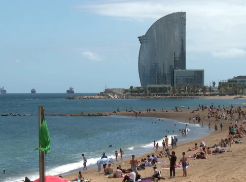 playa barceloneta barcelona Playa de la Barceloneta, en Barcelona (Cataluña)