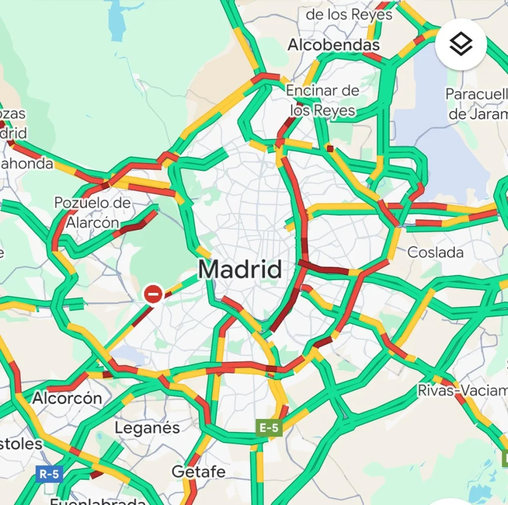 retenciones m30 madrid atascos