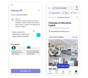 Fotocasa lanza un buscador de vivienda asistido por IA, único en el sector inmobiliario español