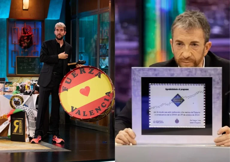 David Broncano pide justicia, Pablo Motos arremete contra el gobierno: 'La Revuelta' y 'El Hormiguero' paralizan su rivalidad para rendir homenaje a las víctimas de la DANA