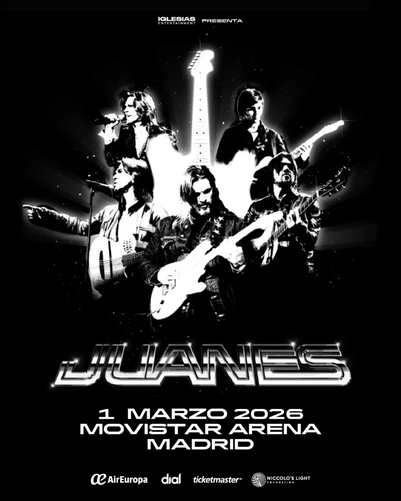 Cartel del próximo concierto de Juanes.