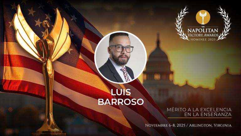 El estratega Luis Barroso Denis, nominado a los Napolitan Victory Awards 2025 en Washington DC