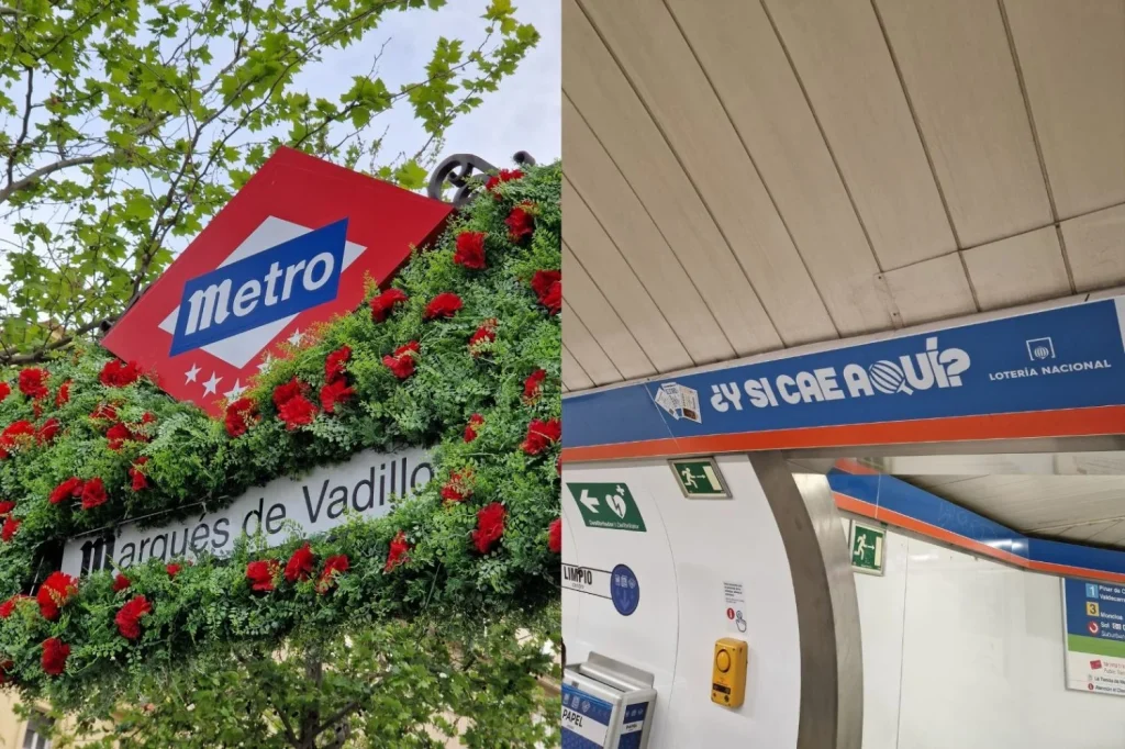 Ejemplos de publicidad en el Metro de Madrid