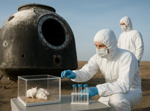 El ‘Arca de Noé’ ruso regresa con 75 ratones, 1.500 moscas y 30 experimentos en órbita Arca de Noé ruso animales en órbita