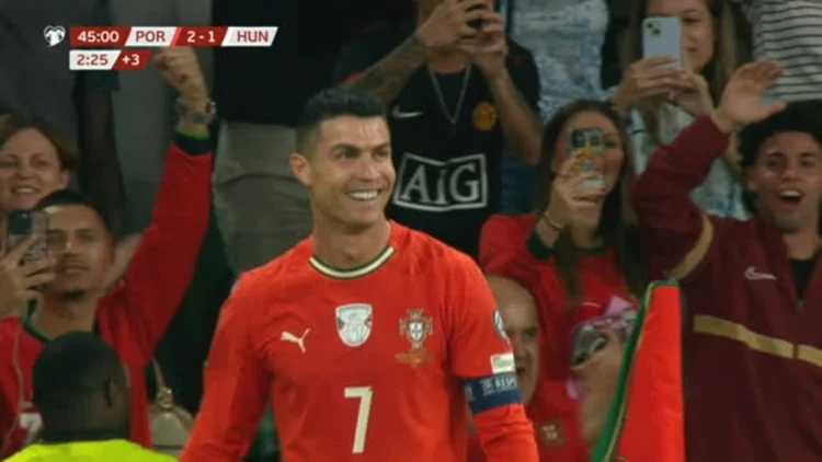 Cristiano Ronaldo bate otro récord mundialista 1 Cristiano Ronaldo bate otro récord mundialista Fuente: Captura