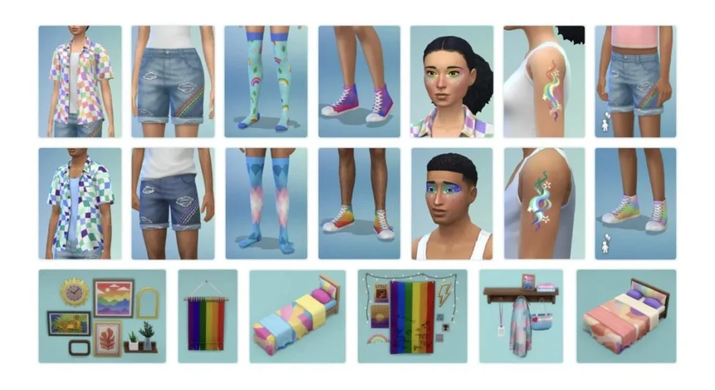 Algunos elementos LGTBI en Los Sims, de Electronic Arts (EA)
