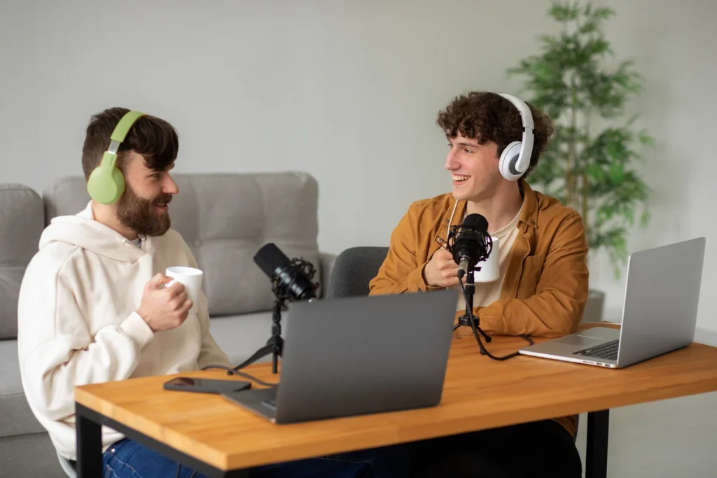 Ejemplo de grabación de podcasts