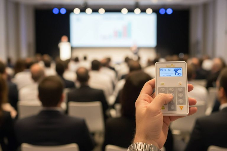 Congresos, juntas y presentaciones más dinámicas gracias al sistema de votación interactiva de Custom Vote