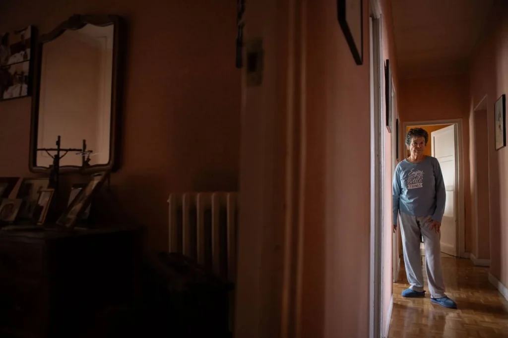 Maricarmen en su casa de la calle Sainz de Baranda (Retiro)