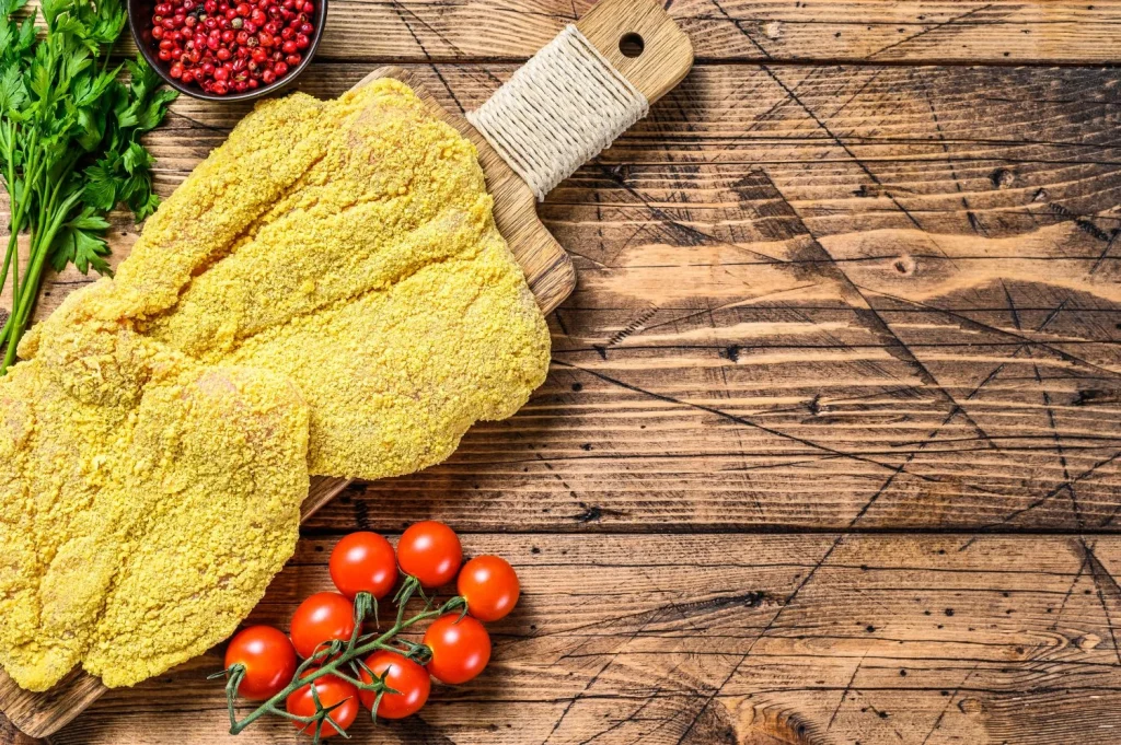 Parte del problema, según los expertos, nace de la confusión con otro plato estrella que ha eclipsado a la milanesa asturiana y ha mezclado conceptos en el imaginario colectivo. Fuente: Freepik 
