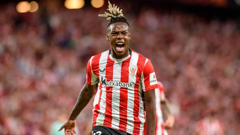 Nico Williams cumple su sueño de jugar en la Champions con el Athletic
