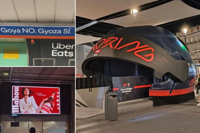 La publicidad invade Cercanías y Metro de Madrid y confunde a los viajeros: "Casi me salto la parada"