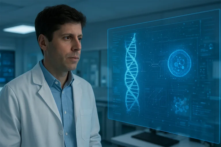 Sam Altman, CEO de OpenAI, predice el salto sanitario de la IA: curar enfermedades será posible en 2035