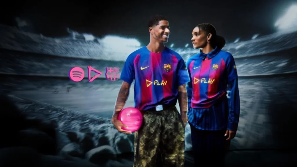 La camiseta de Spotify del Barça para el Clásico ante el Real Madrid