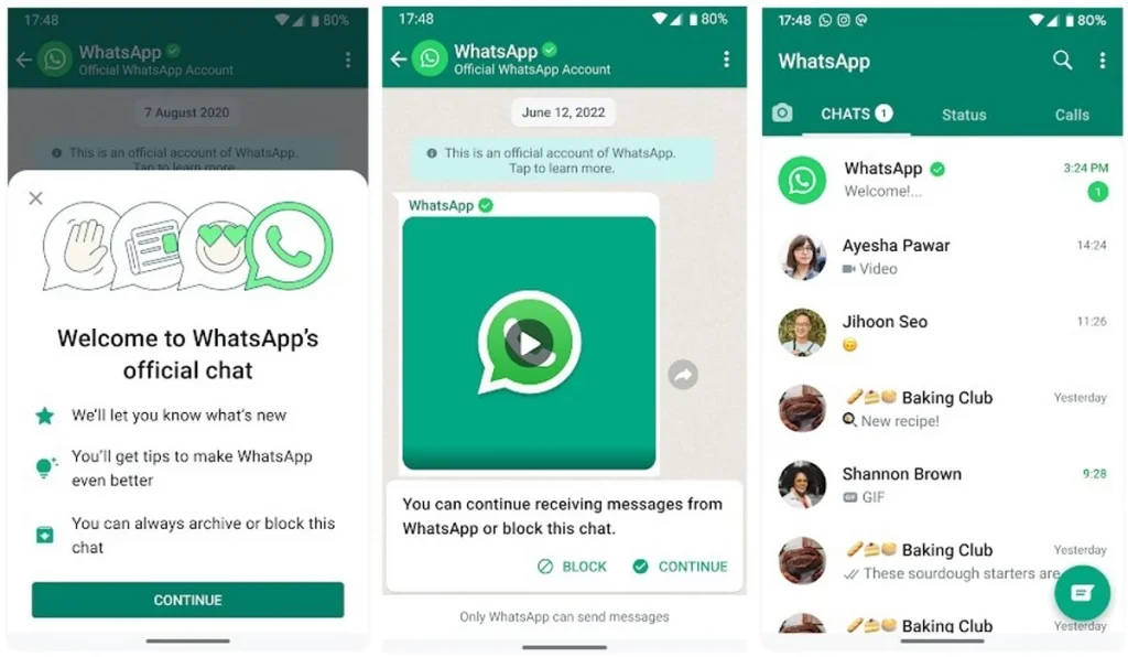 Canales de WhatsApp