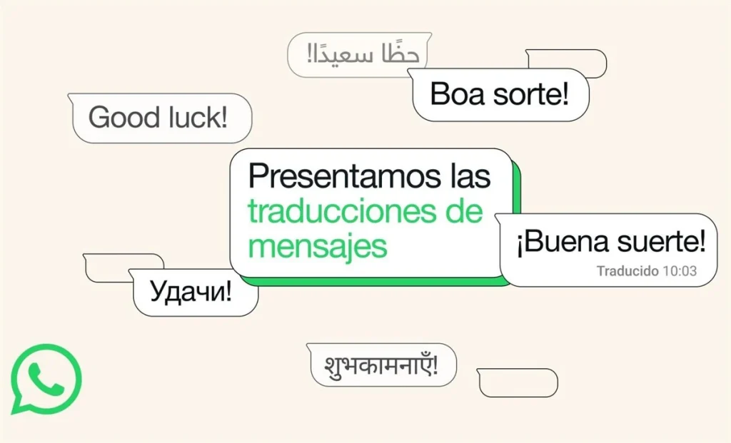 Traducción de mensajes en WhatsApp