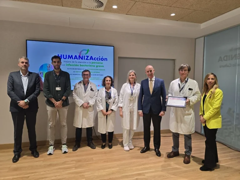 El Hospital Universitario 12 de Octubre, reconocido por impulsar una atención más humana en infecciones bacterianas graves